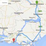 Маршрут поездки в Скадовск