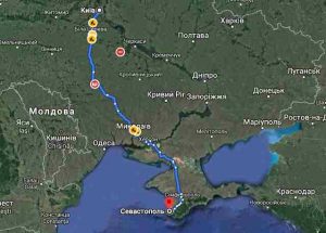 Зворотній маршрут Севастополь-Київ